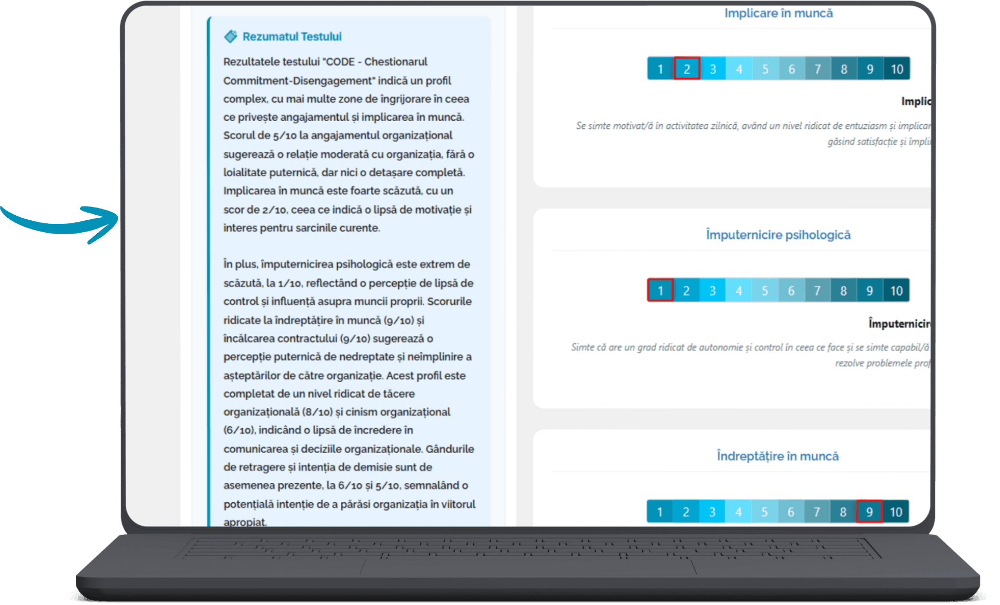 SuccesPlus – Interpretare detaliată AI pe desktop