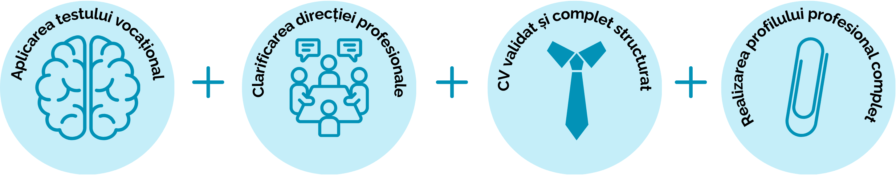 Procesul de validare a candidaților – test vocațional, direcție profesională, CV structurat, profil complet